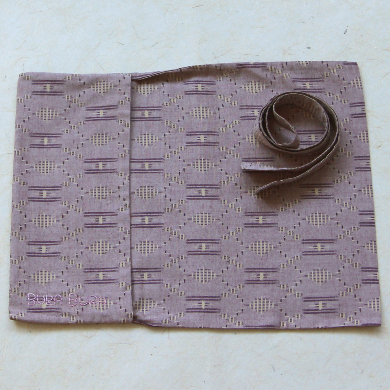 Purple Lines and Diamonds - Journal & Book Wrap Cover