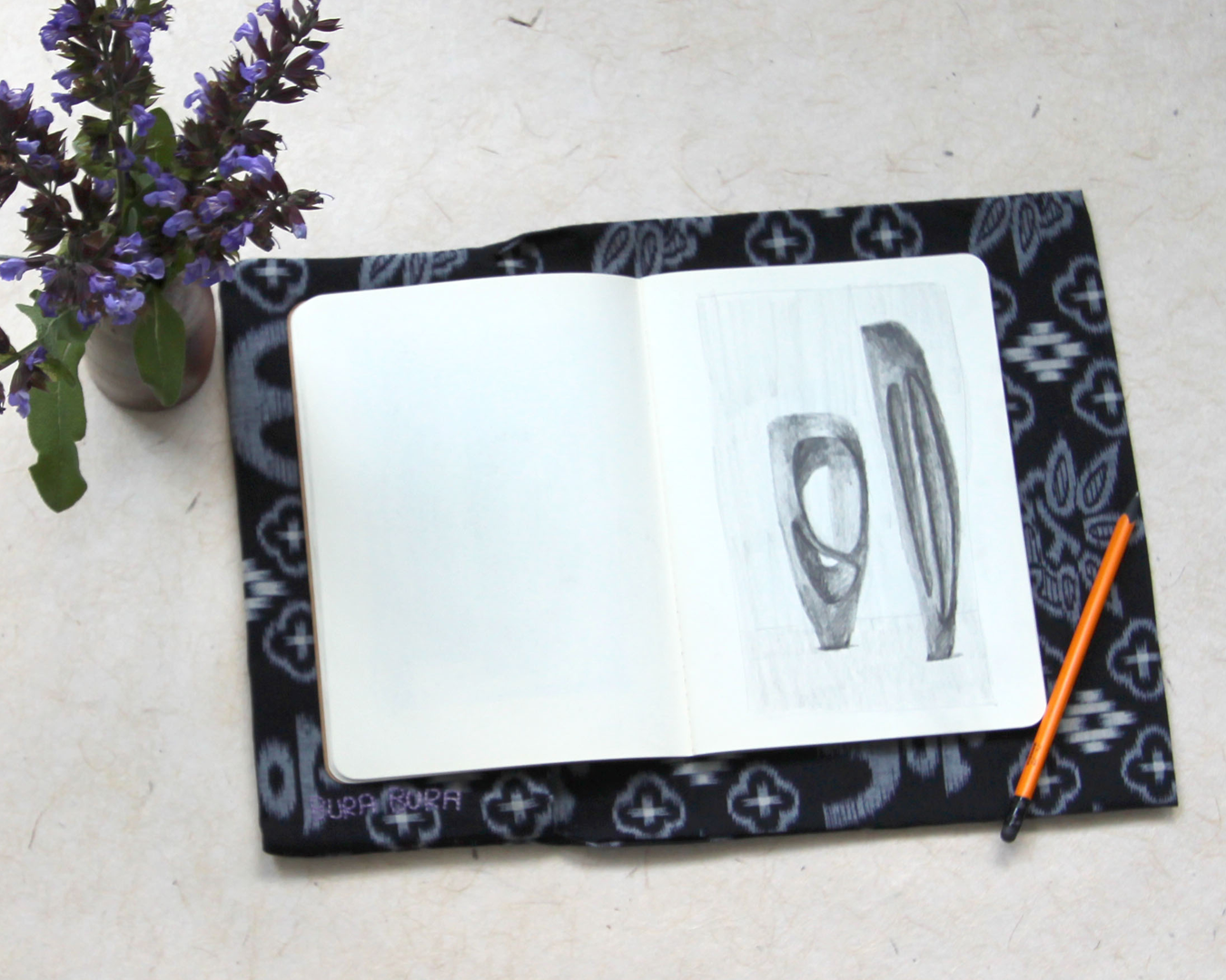 Midnight Blue - Journal & Book Wrap Cover