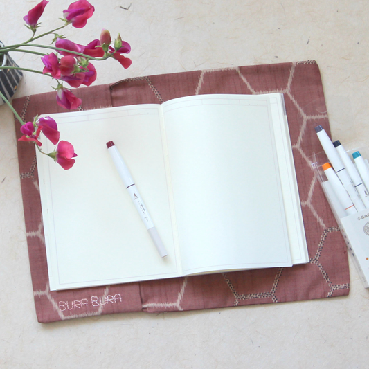 Antique Rose Tortoise Shell - Journal & Book Wrap Cover