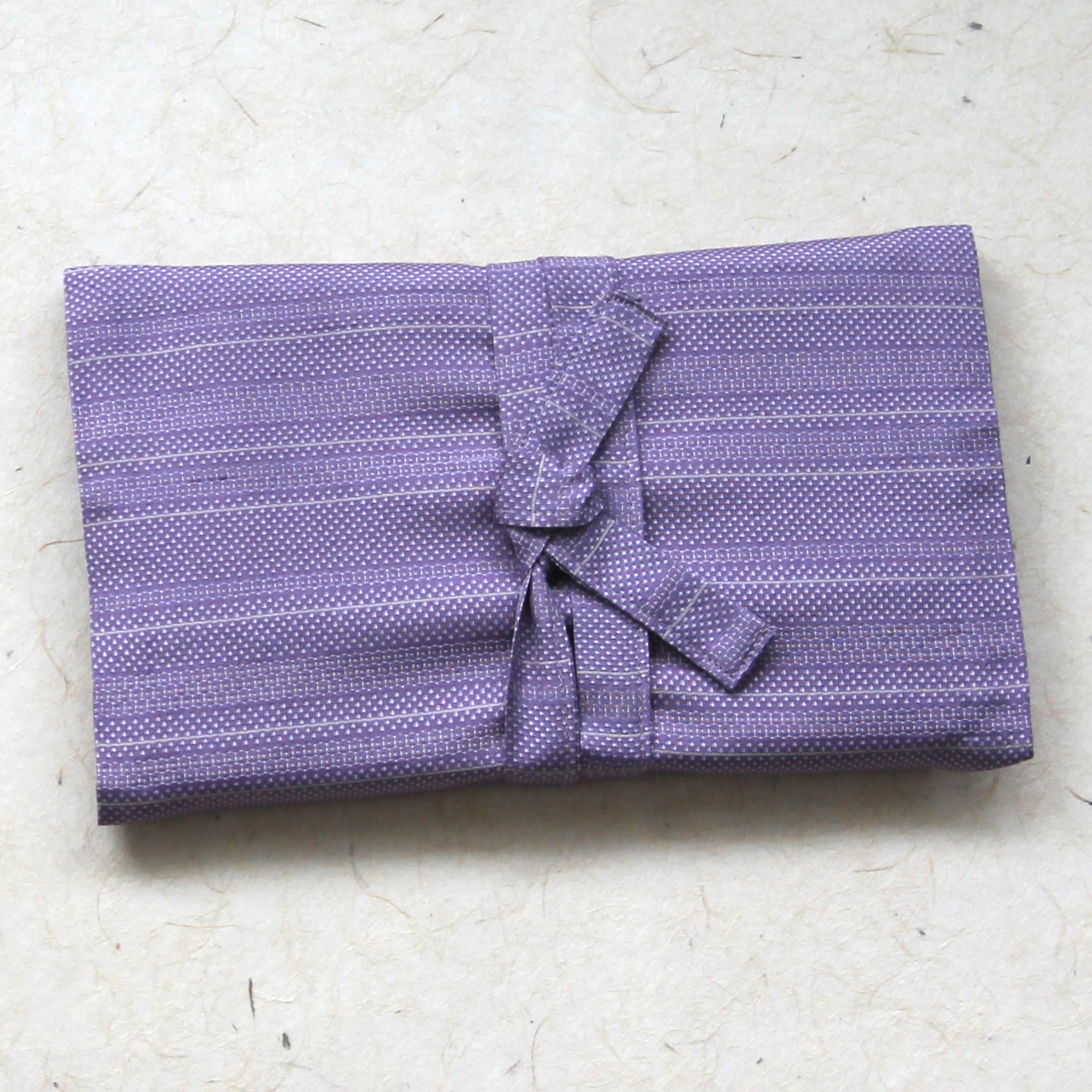 Purple Dots and Stripes - Journal & Book Wrap Cover