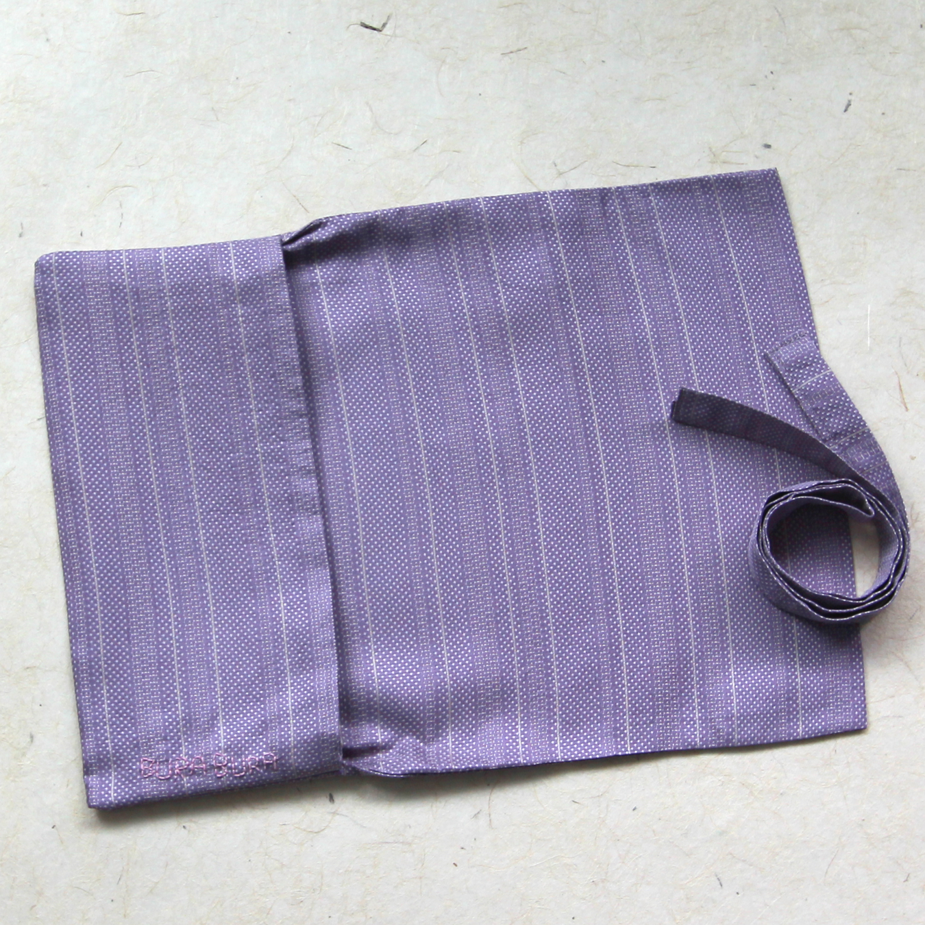 Purple Dots and Stripes - Journal & Book Wrap Cover